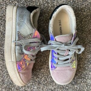 Steve Madden Kids' Sneakers - Pink and Silver Star
